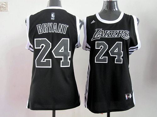 Kobe Bryant Los Angeles Lakers black-white Fashion jersey