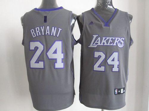 Kobe Bryant Los Angeles Lakers grey Fashion jersey