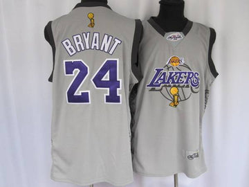 Kobe Bryant Los Angeles Lakers grey jersey