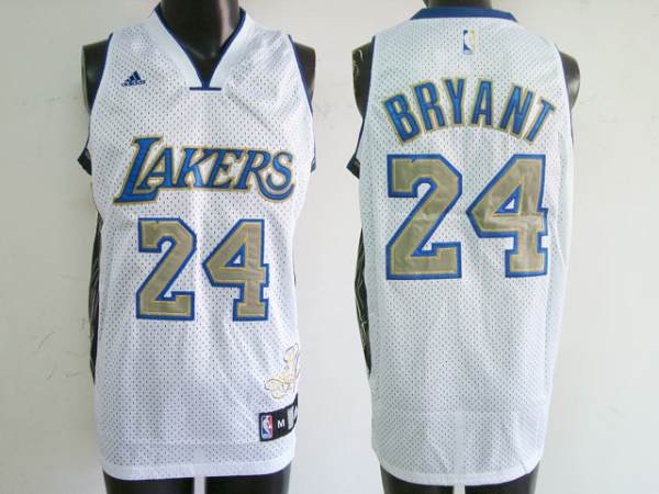 Kobe Bryant Los Angeles Lakers white jersey