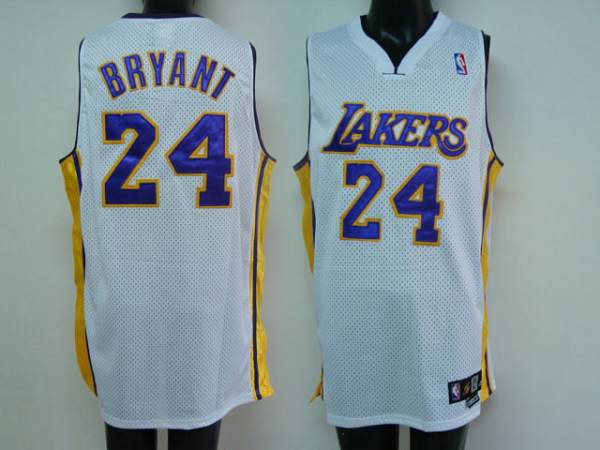 Kobe Bryant Los Angeles Lakers white jersey