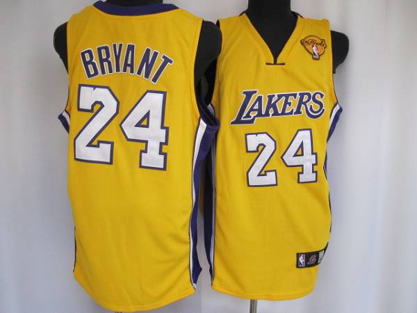 Kobe Bryant Los Angeles Lakers yellow jersey