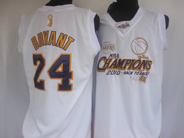 Kobe Bryant Los Angeles Lakers white jersey