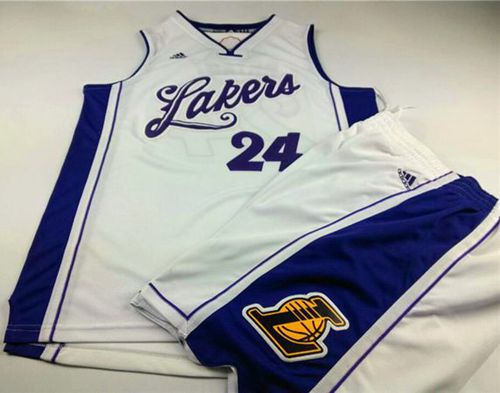 Kobe Bryant Los Angeles Lakers white jersey
