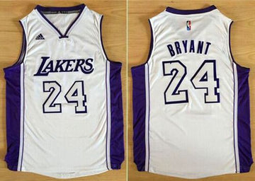 Kobe Bryant Los Angeles Lakers white Fashion jersey