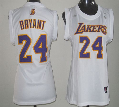 Kobe Bryant Los Angeles Lakers white Fashion jersey