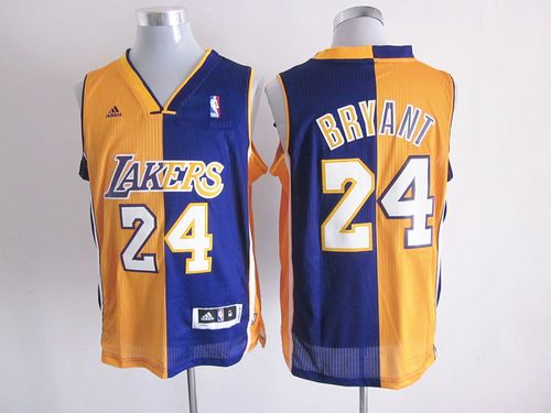 Kobe Bryant Los Angeles Lakers yellow-purple Fashion jersey