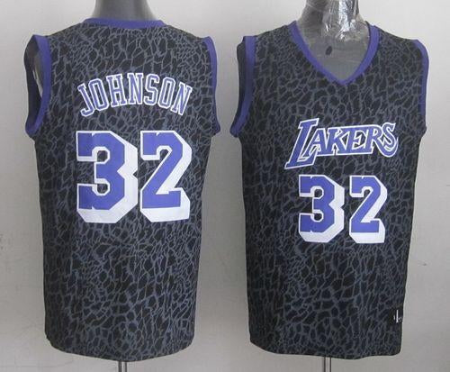 Magic Johnson Los Angeles Lakers purple jersey