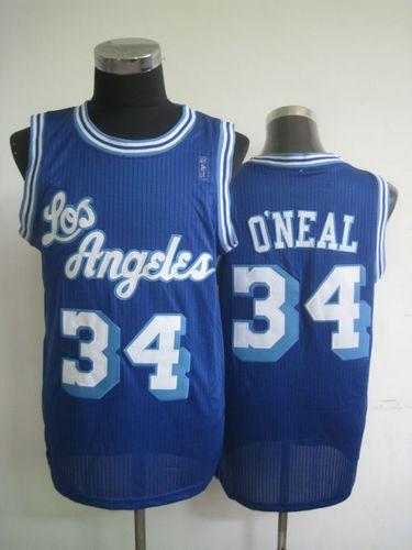 Shaquille O'Neal Los Angeles Lakers blue Throwback jersey