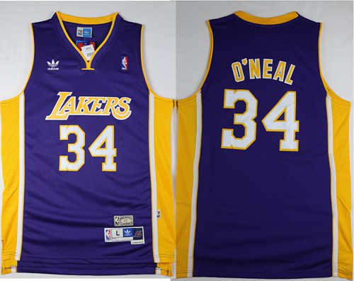 Shaquille O'Neal Los Angeles Lakers purple Throwback jersey