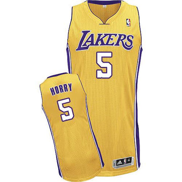 Robert Horry Los Angeles Lakers gold Throwback jersey