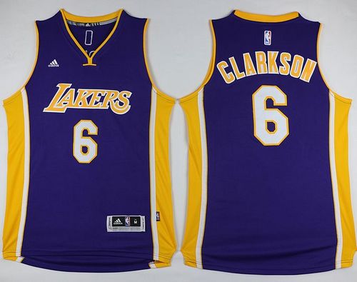 Jordan Clarkson Los Angeles Lakers purple jersey
