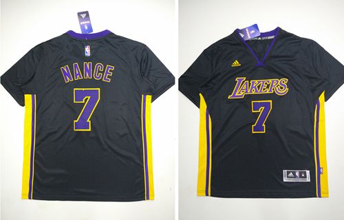 Larry Nance Los Angeles Lakers black jersey