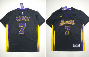 Larry Nance Los Angeles Lakers black jersey