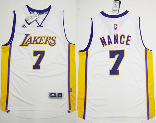 Larry Nance Los Angeles Lakers white jersey