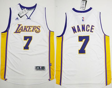 Larry Nance Los Angeles Lakers white jersey