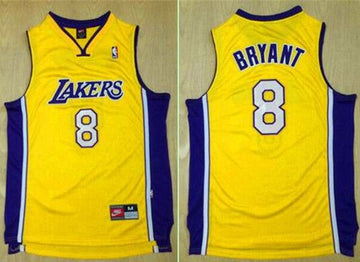 Kobe Bryant Los Angeles Lakers gold Throwback jersey