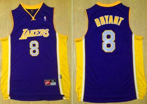Kobe Bryant Los Angeles Lakers purple Throwback jersey