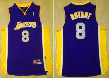 Kobe Bryant Los Angeles Lakers purple Throwback jersey