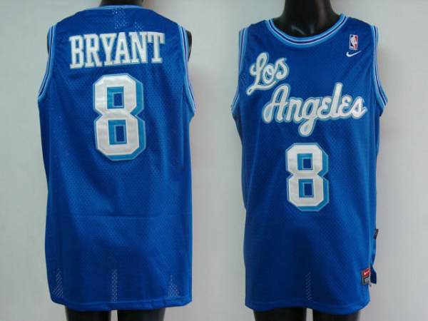 Kobe Bryant Los Angeles Lakers blue jersey