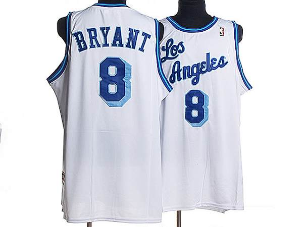 Kobe Bryant Los Angeles Lakers white jersey