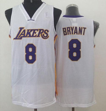 Kobe Bryant Los Angeles Lakers white Throwback jersey