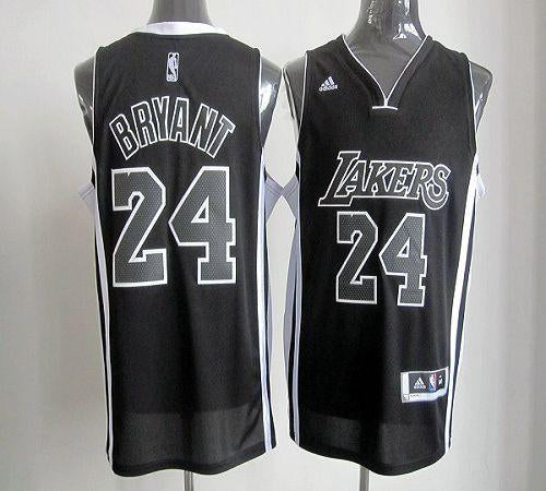 Custom Los Angeles Lakers black-white jersey