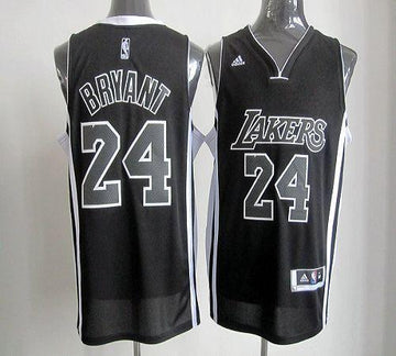 Custom Los Angeles Lakers black-white jersey