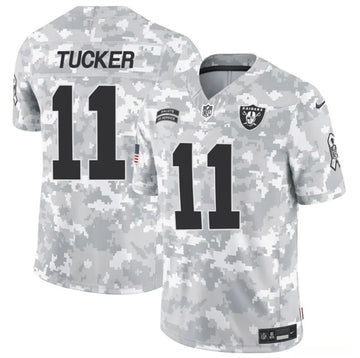 Tre Tucker Arctic Las Vegas Raiders camo Salute To Service jersey