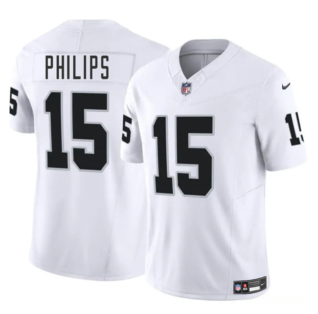 Kyle Philips Las Vegas Raiders white FUSE jersey