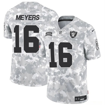 Jakobi Meyers Arctic Las Vegas Raiders camo Salute To Service jersey