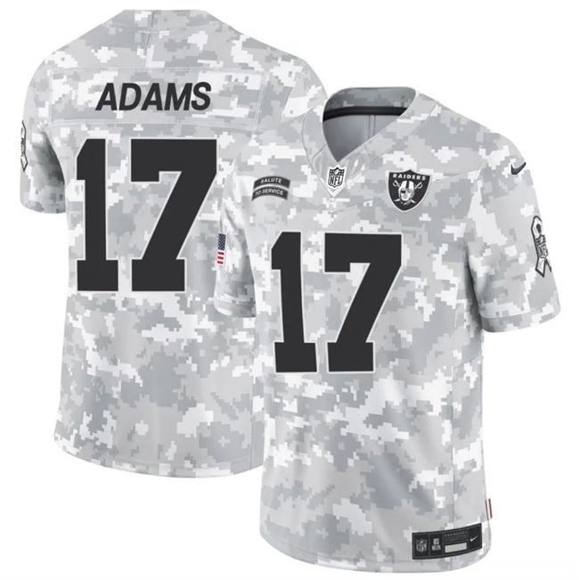 Davante Adams Arctic Las Vegas Raiders camo Salute To Service jersey