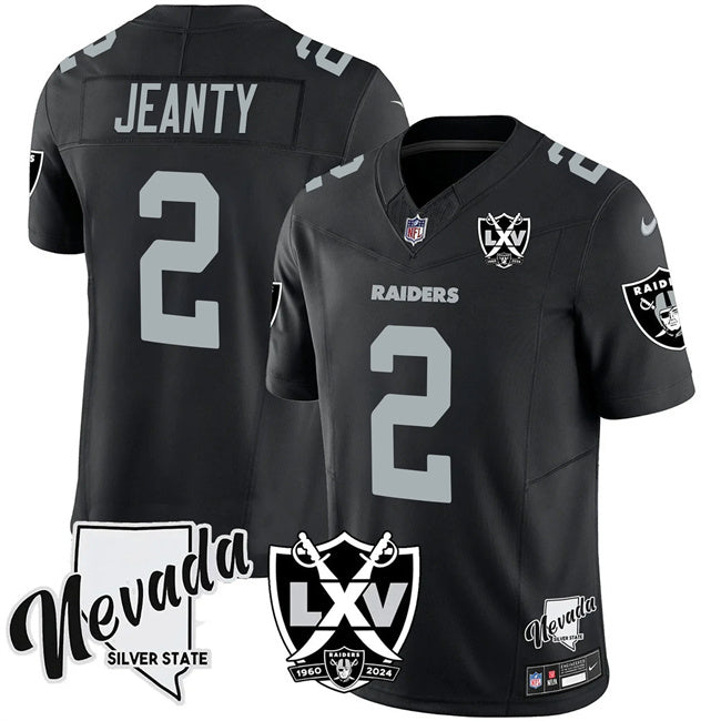 Ashton Jeanty Las Vegas Raiders black jersey