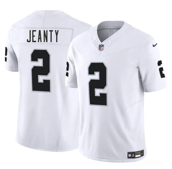 Ashton Jeanty Las Vegas Raiders white FUSE jersey