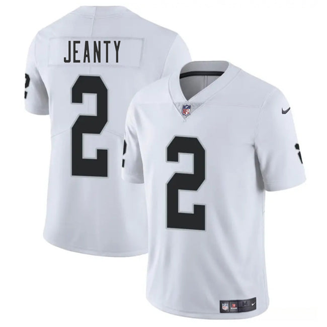 Ashton Jeanty Las Vegas Raiders white jersey