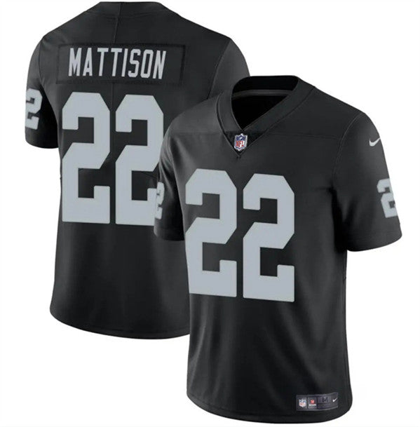 Alexander Mattison Las Vegas Raiders black jersey
