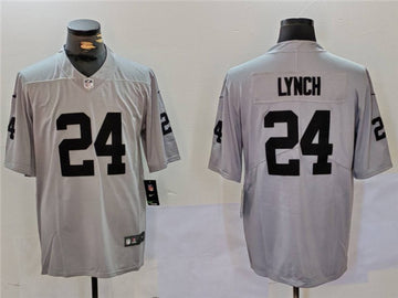 Marshawn Lynch Las Vegas Raiders gray jersey