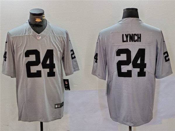 Marshawn Lynch Las Vegas Raiders gray jersey