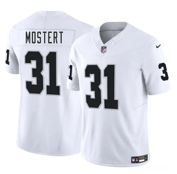 Raheem Mostert Las Vegas Raiders white jersey