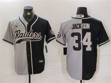 Bo Jackson Las Vegas Raiders gray-black Split jersey