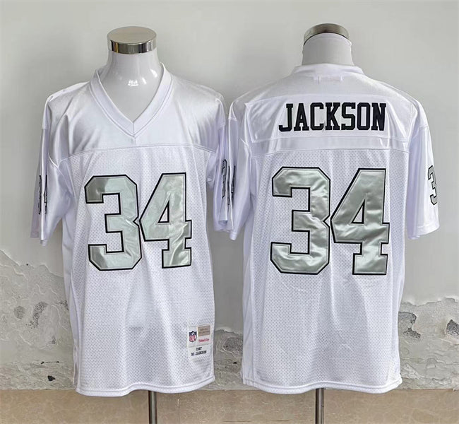 Bo Jackson Las Vegas Raiders white Throwback jersey
