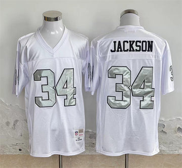 Bo Jackson Las Vegas Raiders white Throwback jersey