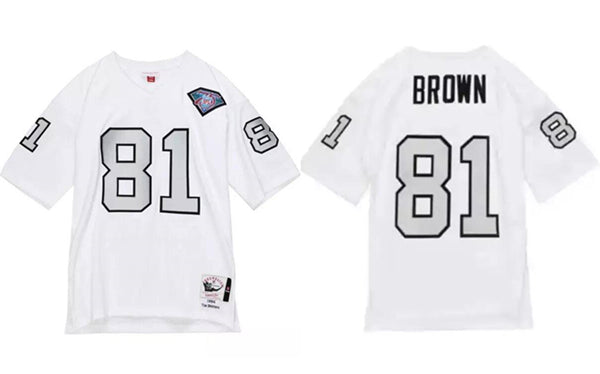 Tim Brown Las Vegas Raiders white jersey