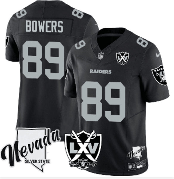 Brock Bowers Las Vegas Raiders black jersey