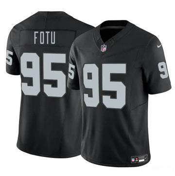 Leki Fotu Las Vegas Raiders black FUSE jersey