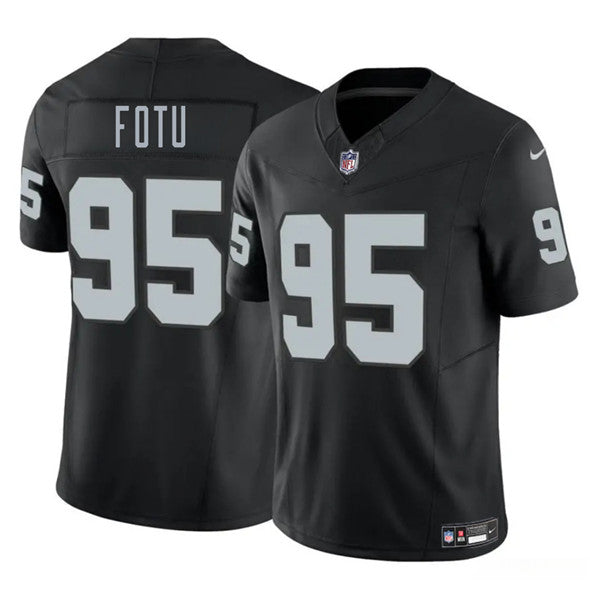 Leki Fotu Las Vegas Raiders black jersey