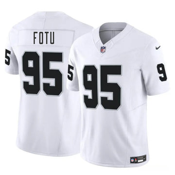 Leki Fotu Las Vegas Raiders white FUSE jersey