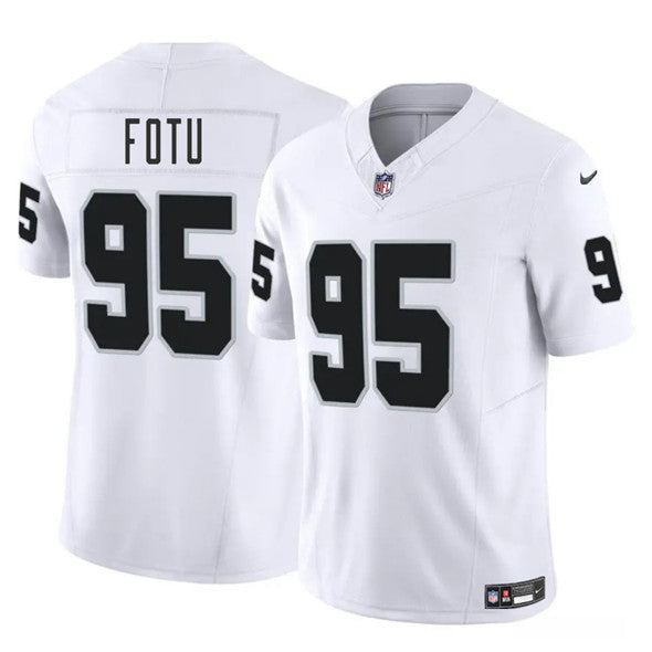 Leki Fotu Las Vegas Raiders white FUSE jersey