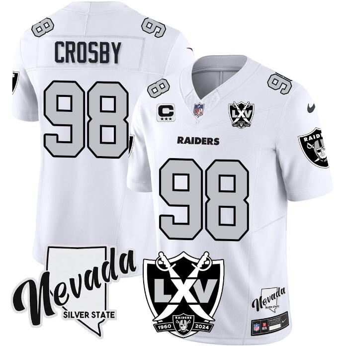 Maxx Crosby Las Vegas Raiders white jersey