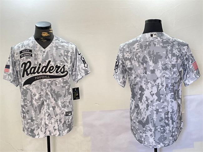 Custom Las Vegas Raiders camo Salute To Service jersey